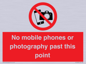 No mobile phones or photography past this point